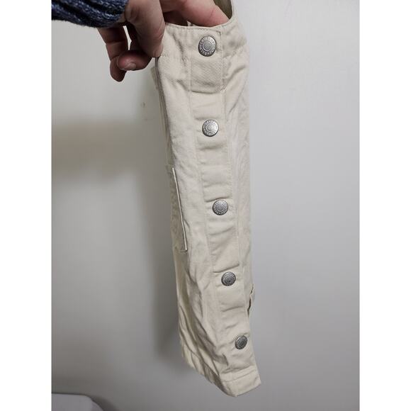 Polo Ralph Lauren VTG Girl's Khaki Dress Size 4T Side Button Front Pocket - Picture 4 of 10